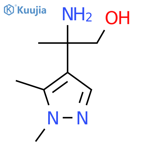 2-amino-2-(1,5-dimethyl-1H-pyrazol-4-yl)propan-1-ol structure