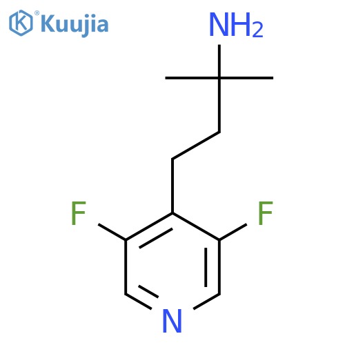 4-(3,5-difluoropyridin-4-yl)-2-methylbutan-2-amine structure