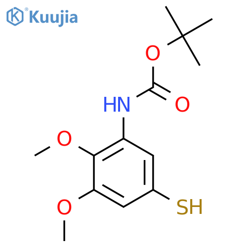tert-butyl N-(2,3-dimethoxy-5-sulfanylphenyl)carbamate structure