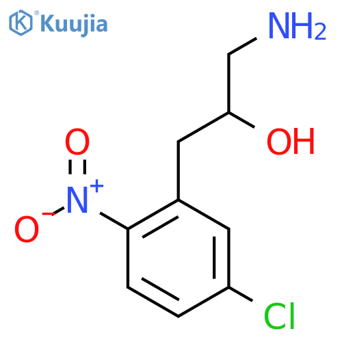 1-amino-3-(5-chloro-2-nitrophenyl)propan-2-ol structure