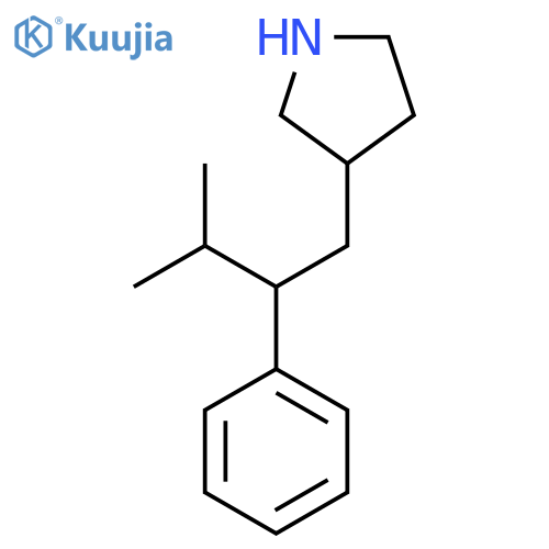 3-(3-methyl-2-phenylbutyl)pyrrolidine structure