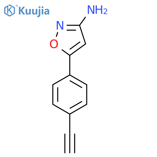 5-(4-ethynylphenyl)-1,2-oxazol-3-amine structure