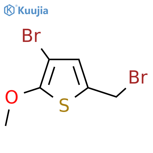3-bromo-5-(bromomethyl)-2-methoxythiophene structure