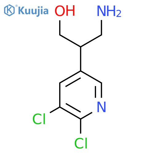 3-amino-2-(5,6-dichloropyridin-3-yl)propan-1-ol structure