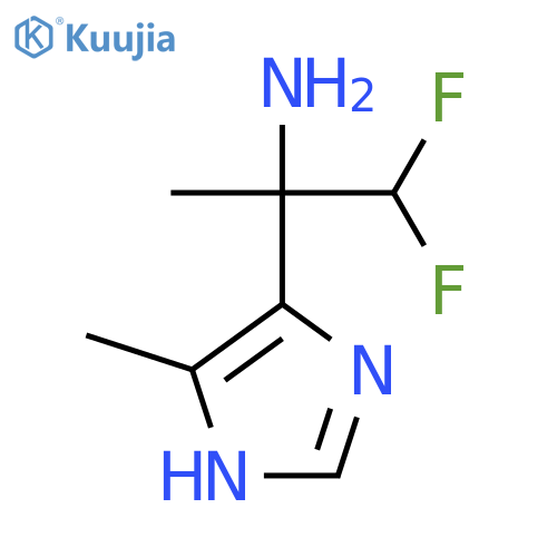 1,1-difluoro-2-(4-methyl-1H-imidazol-5-yl)propan-2-amine structure
