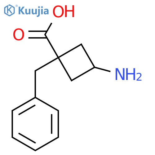 3-amino-1-benzylcyclobutane-1-carboxylic acid structure