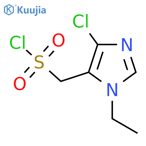 (4-chloro-1-ethyl-1H-imidazol-5-yl)methanesulfonyl chloride structure