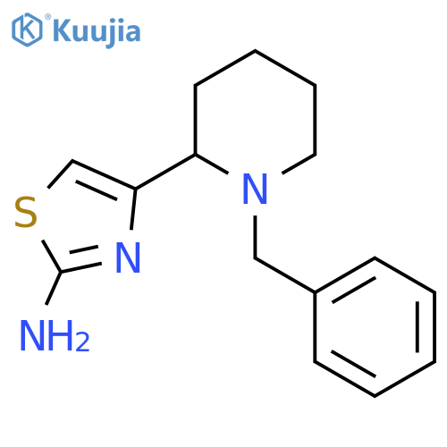4-(1-benzylpiperidin-2-yl)-1,3-thiazol-2-amine structure