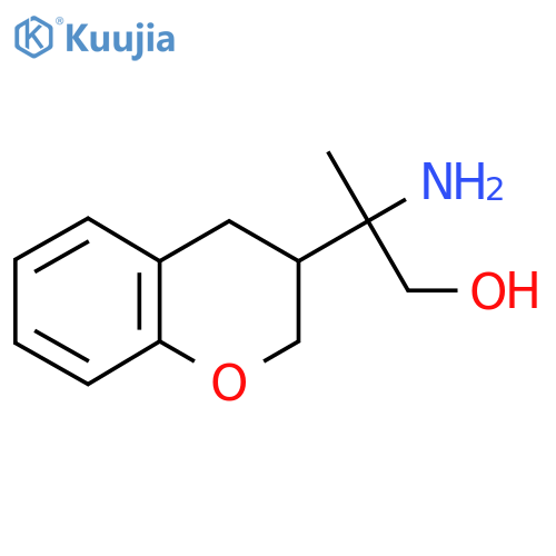 2-amino-2-(3,4-dihydro-2H-1-benzopyran-3-yl)propan-1-ol structure