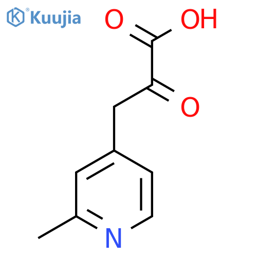 3-(2-methylpyridin-4-yl)-2-oxopropanoic acid structure