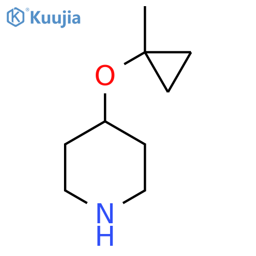 4-(1-methylcyclopropoxy)piperidine structure