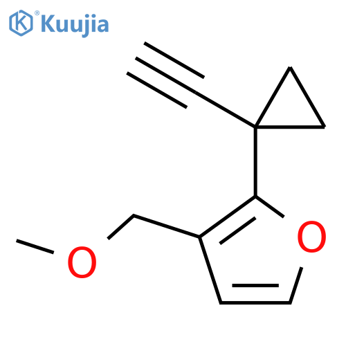 2-(1-ethynylcyclopropyl)-3-(methoxymethyl)furan structure