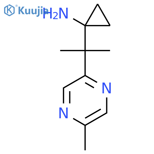 1-2-(5-methylpyrazin-2-yl)propan-2-ylcyclopropan-1-amine structure