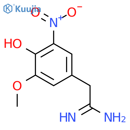 2-(4-hydroxy-3-methoxy-5-nitrophenyl)ethanimidamide structure