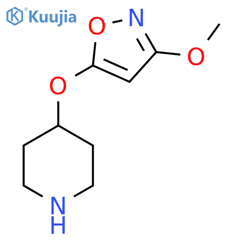 4-(3-methoxy-1,2-oxazol-5-yl)oxypiperidine structure