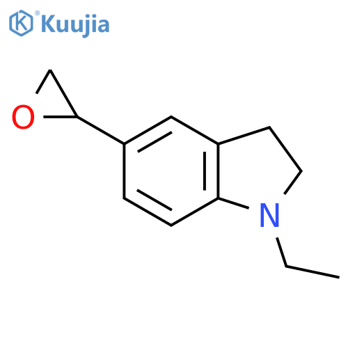 1-ethyl-5-(oxiran-2-yl)-2,3-dihydro-1H-indole structure