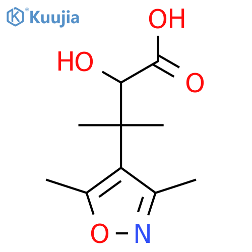 3-(dimethyl-1,2-oxazol-4-yl)-2-hydroxy-3-methylbutanoic acid structure