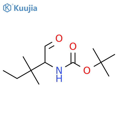 tert-butyl N-(3,3-dimethyl-1-oxopentan-2-yl)carbamate structure
