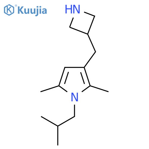 3-(azetidin-3-yl)methyl-2,5-dimethyl-1-(2-methylpropyl)-1H-pyrrole structure