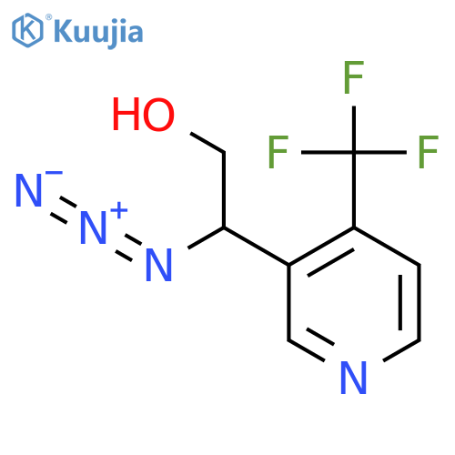 2-azido-2-4-(trifluoromethyl)pyridin-3-ylethan-1-ol structure
