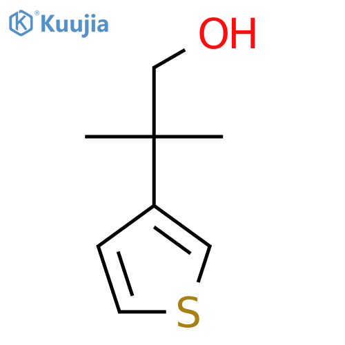 2-methyl-2-(thiophen-3-yl)propan-1-ol structure