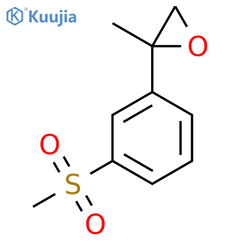 2-(3-methanesulfonylphenyl)-2-methyloxirane structure