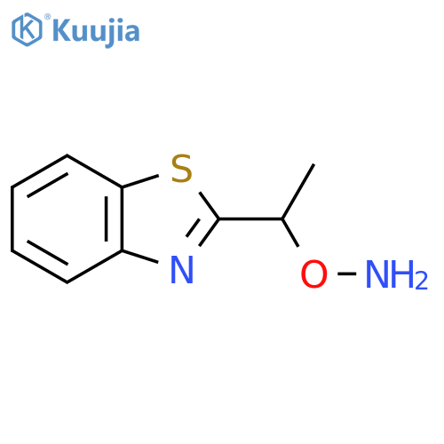 O-1-(1,3-benzothiazol-2-yl)ethylhydroxylamine structure