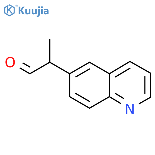 2-(quinolin-6-yl)propanal structure