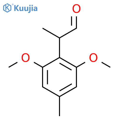 2-(2,6-dimethoxy-4-methylphenyl)propanal structure