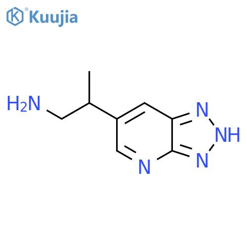 2-{3H-1,2,3triazolo4,5-bpyridin-6-yl}propan-1-amine structure