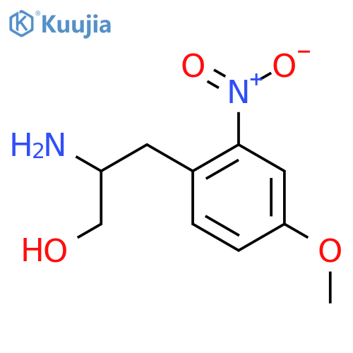 2-amino-3-(4-methoxy-2-nitrophenyl)propan-1-ol structure