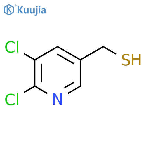(5,6-dichloropyridin-3-yl)methanethiol structure