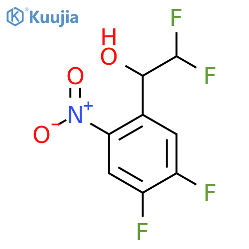 1-(4,5-difluoro-2-nitrophenyl)-2,2-difluoroethan-1-ol structure