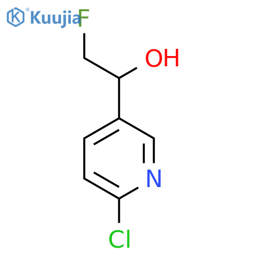 1-(6-chloropyridin-3-yl)-2-fluoroethan-1-ol structure