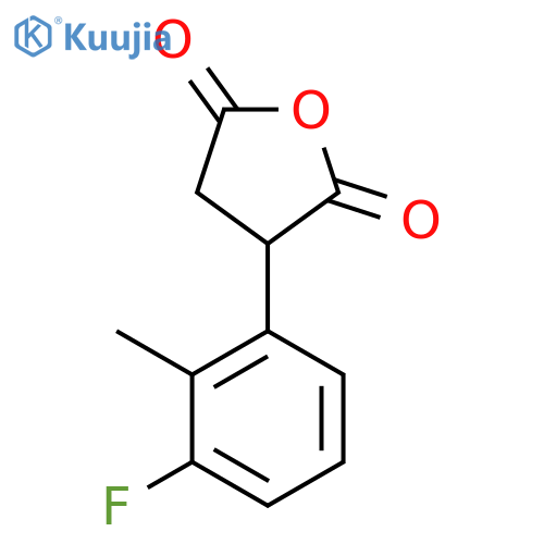 3-(3-fluoro-2-methylphenyl)oxolane-2,5-dione structure