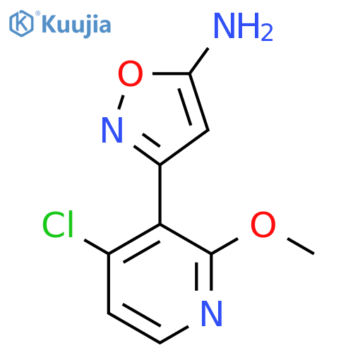 3-(4-chloro-2-methoxypyridin-3-yl)-1,2-oxazol-5-amine structure