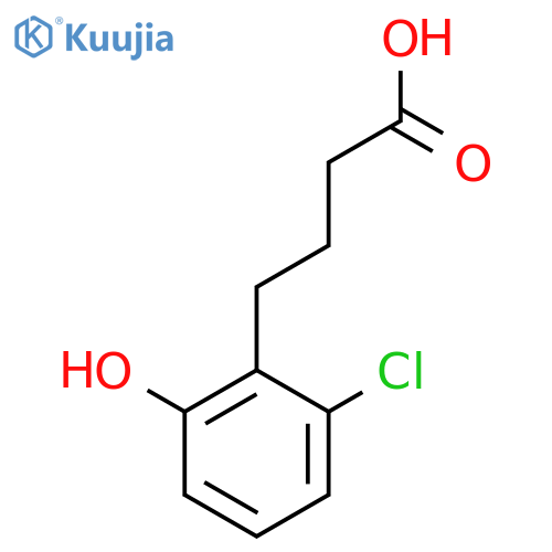 4-(2-chloro-6-hydroxyphenyl)butanoic acid structure