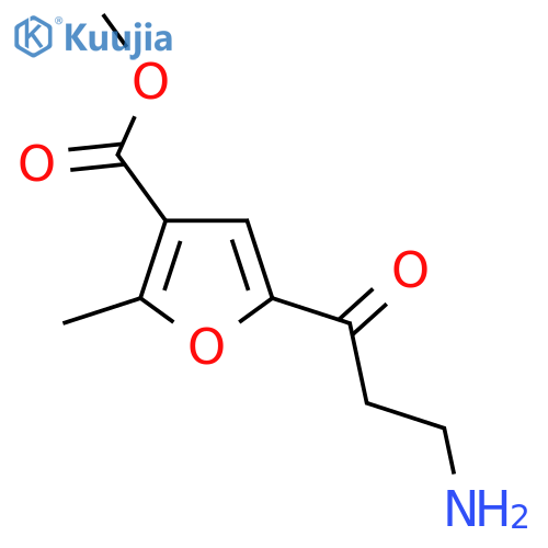 methyl 5-(3-aminopropanoyl)-2-methylfuran-3-carboxylate structure