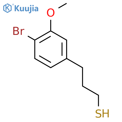 3-(4-bromo-3-methoxyphenyl)propane-1-thiol structure