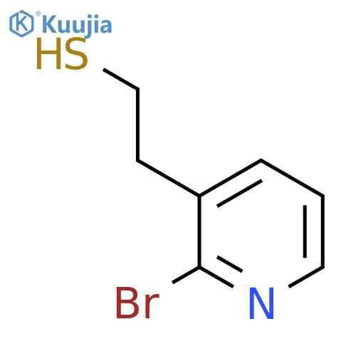 2-(2-bromopyridin-3-yl)ethane-1-thiol structure