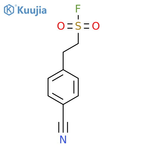 2-(4-cyanophenyl)ethane-1-sulfonyl fluoride structure