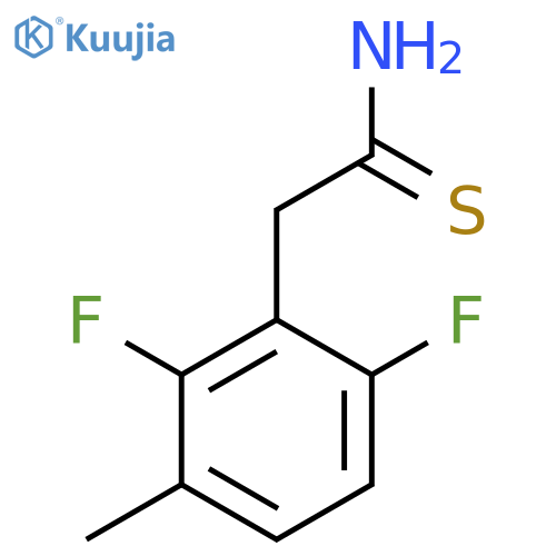 2-(2,6-difluoro-3-methylphenyl)ethanethioamide structure