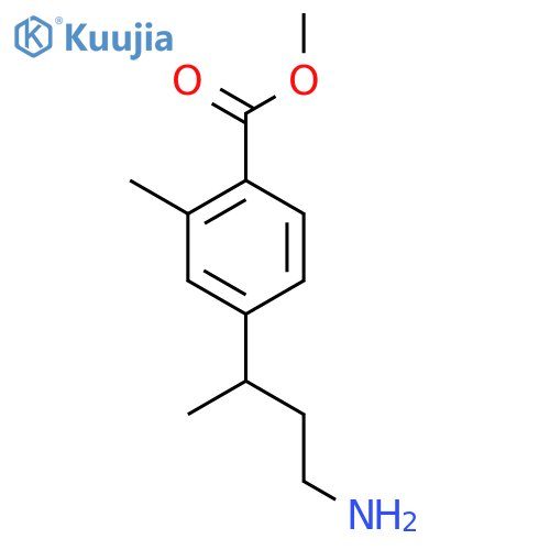 methyl 4-(4-aminobutan-2-yl)-2-methylbenzoate structure