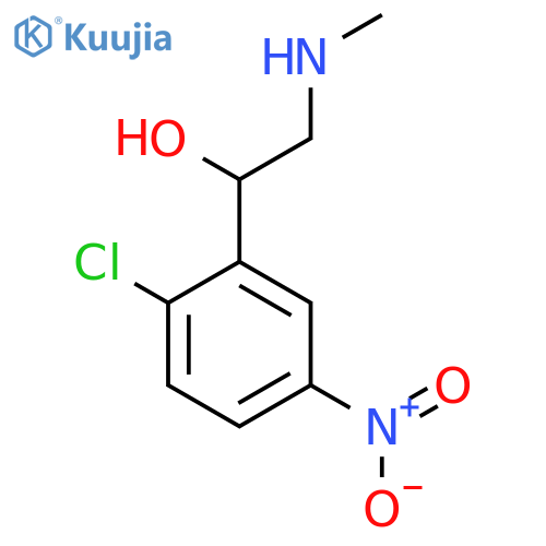 1-(2-chloro-5-nitrophenyl)-2-(methylamino)ethan-1-ol structure