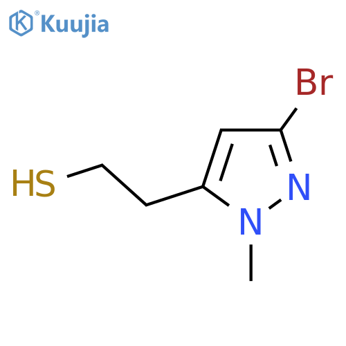 2-(3-bromo-1-methyl-1H-pyrazol-5-yl)ethane-1-thiol structure