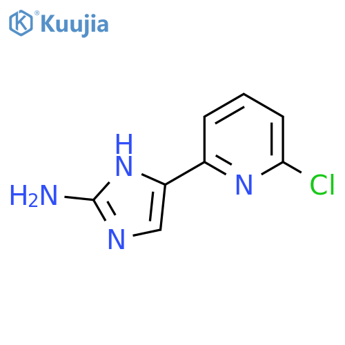 5-(6-chloropyridin-2-yl)-1H-imidazol-2-amine structure