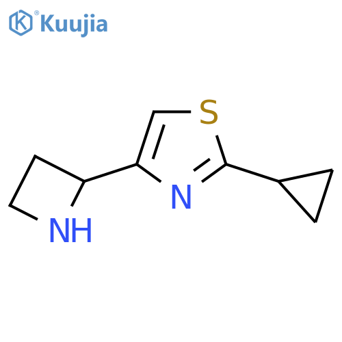 4-(azetidin-2-yl)-2-cyclopropyl-1,3-thiazole structure