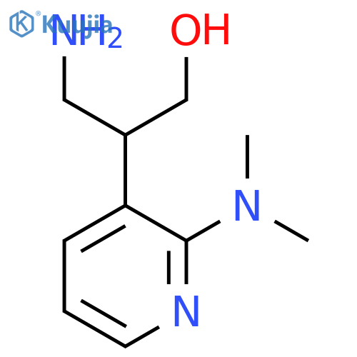 3-amino-2-2-(dimethylamino)pyridin-3-ylpropan-1-ol structure