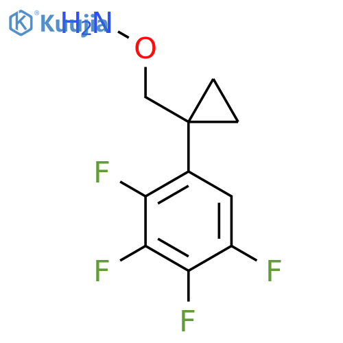 O-{1-(2,3,4,5-tetrafluorophenyl)cyclopropylmethyl}hydroxylamine structure
