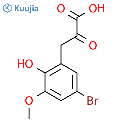 3-(5-bromo-2-hydroxy-3-methoxyphenyl)-2-oxopropanoic acid structure